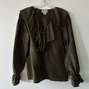 Vintage Express‎ 100% Silk Blouse